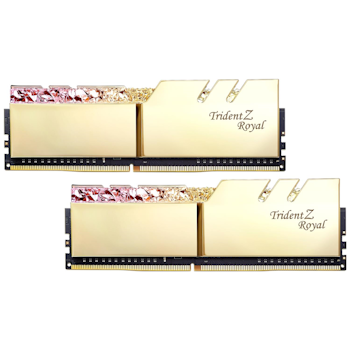 Product image of G.Skill 16GB Kit (2x8GB) DDR4 Trident Z Royal Gold RGB C22 5333Mhz - Click for product page of G.Skill 16GB Kit (2x8GB) DDR4 Trident Z Royal Gold RGB C22 5333Mhz