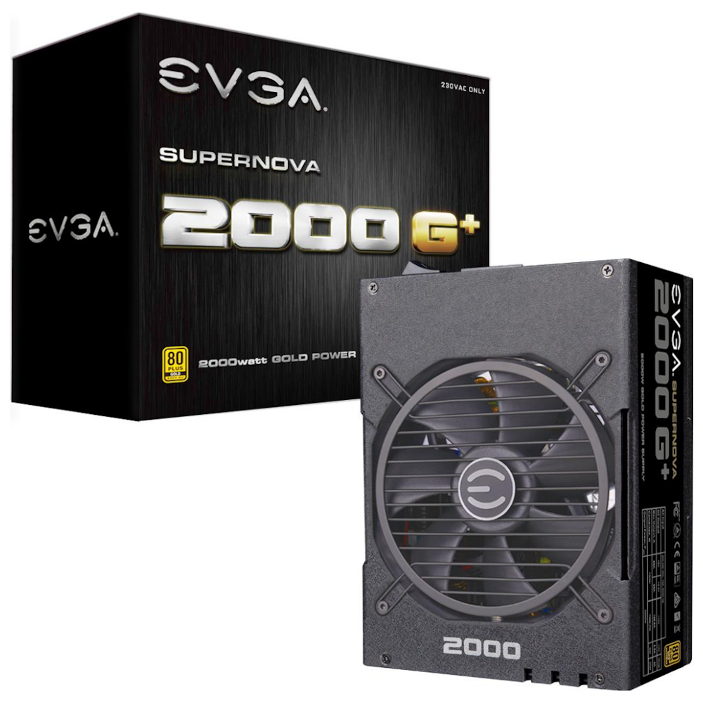 A large main feature product image of EVGA SuperNOVA 2000 G+ 2000W Gold ATX Modular PSU