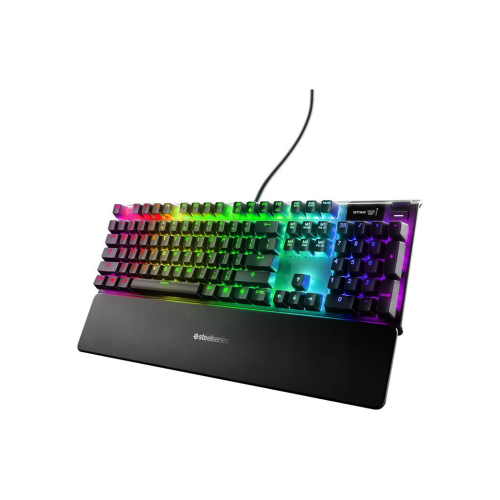 A large main feature product image of SteelSeries Apex Pro Gaming Keyboard - OptiPoint Switch