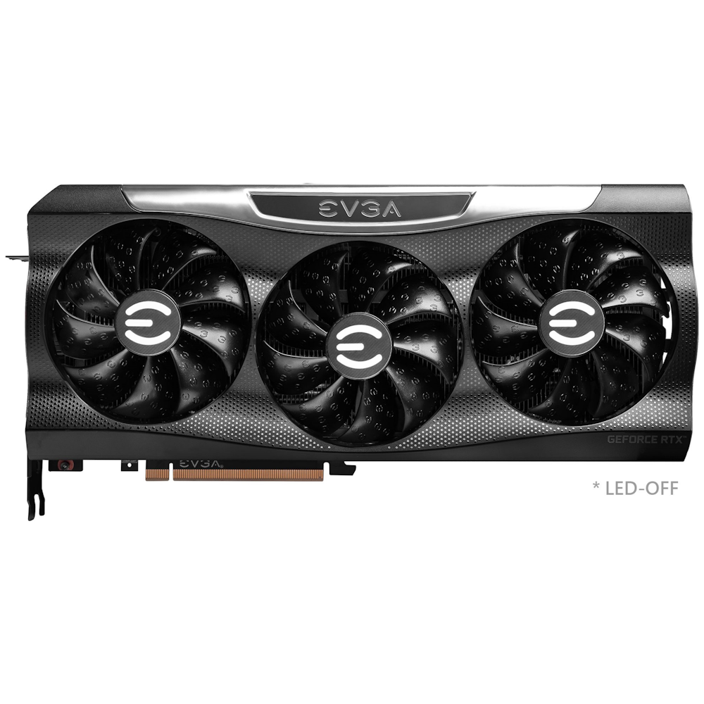 A large main feature product image of EVGA GeForce RTX 3080 Ti FTW3 Ultra 12GB GDDR6X