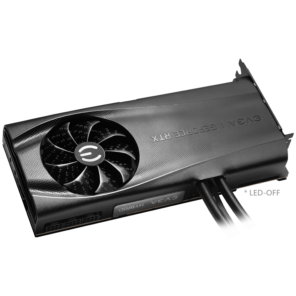 A large main feature product image of EVGA GeForce RTX 3080 Ti FTW3 Ultra Hybrid 12GB GDDR6X