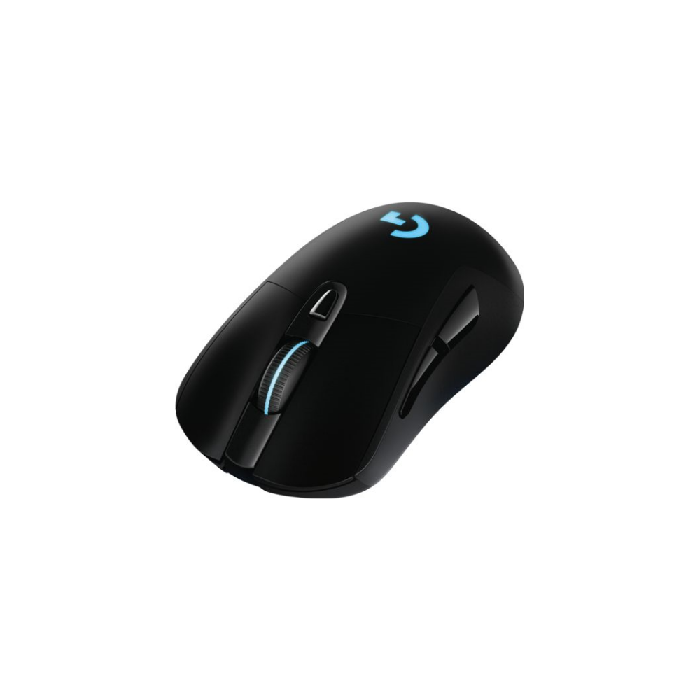 A large main feature product image of Logitech G703 HERO LIGHTSPEED Cordless Optical Gaming Mouse Black