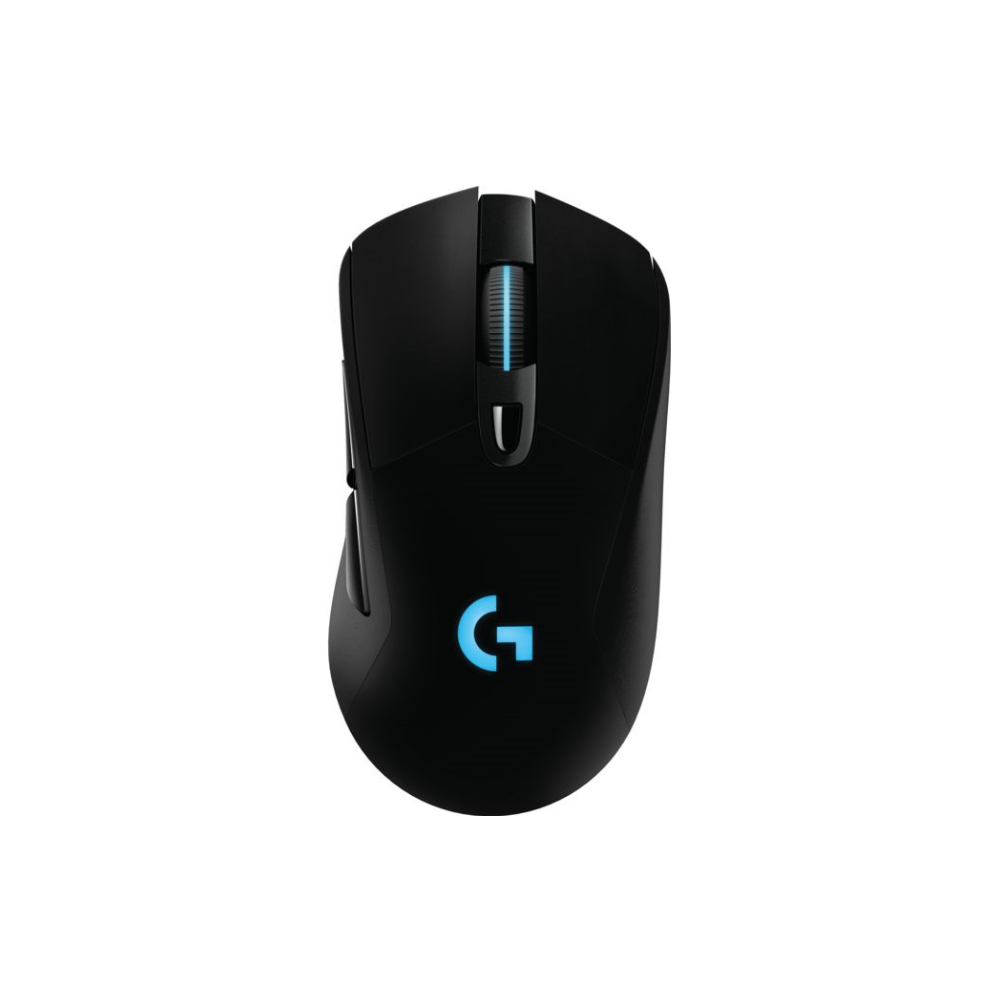 A large main feature product image of Logitech G703 HERO LIGHTSPEED Cordless Optical Gaming Mouse Black