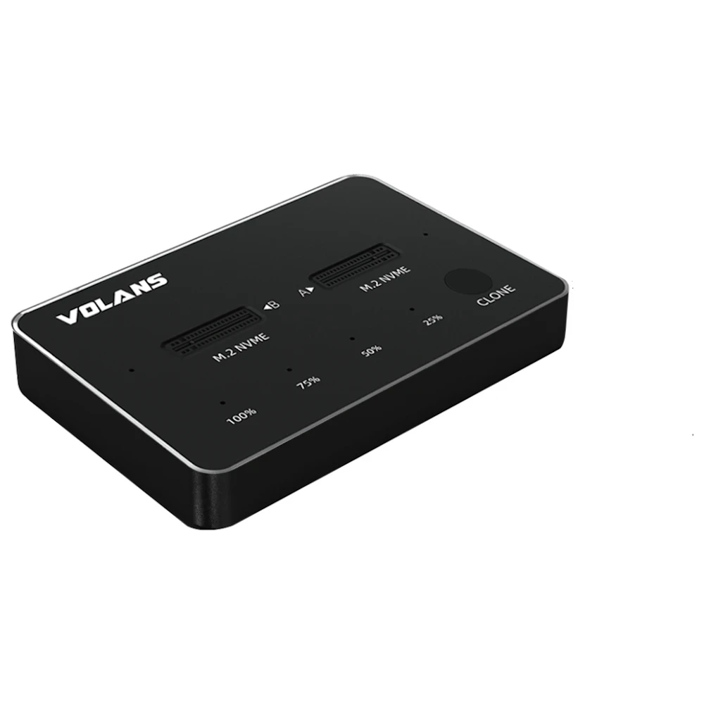 Volans Aluminium 2-Bay USB Type-C NVMe PCIe SSD Docking Station