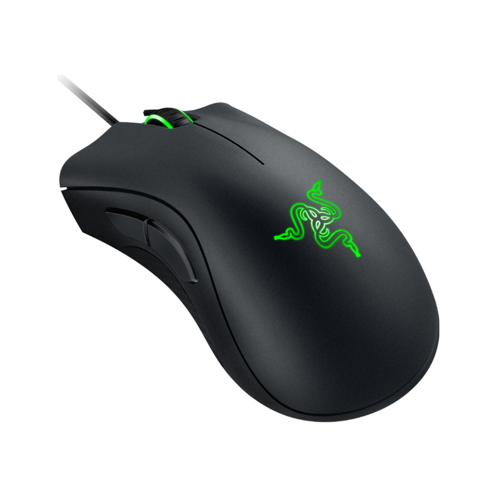 A large main feature product image of Razer DeathAdder Essential - Wired Ergonomic Gaming Mouse (Black)