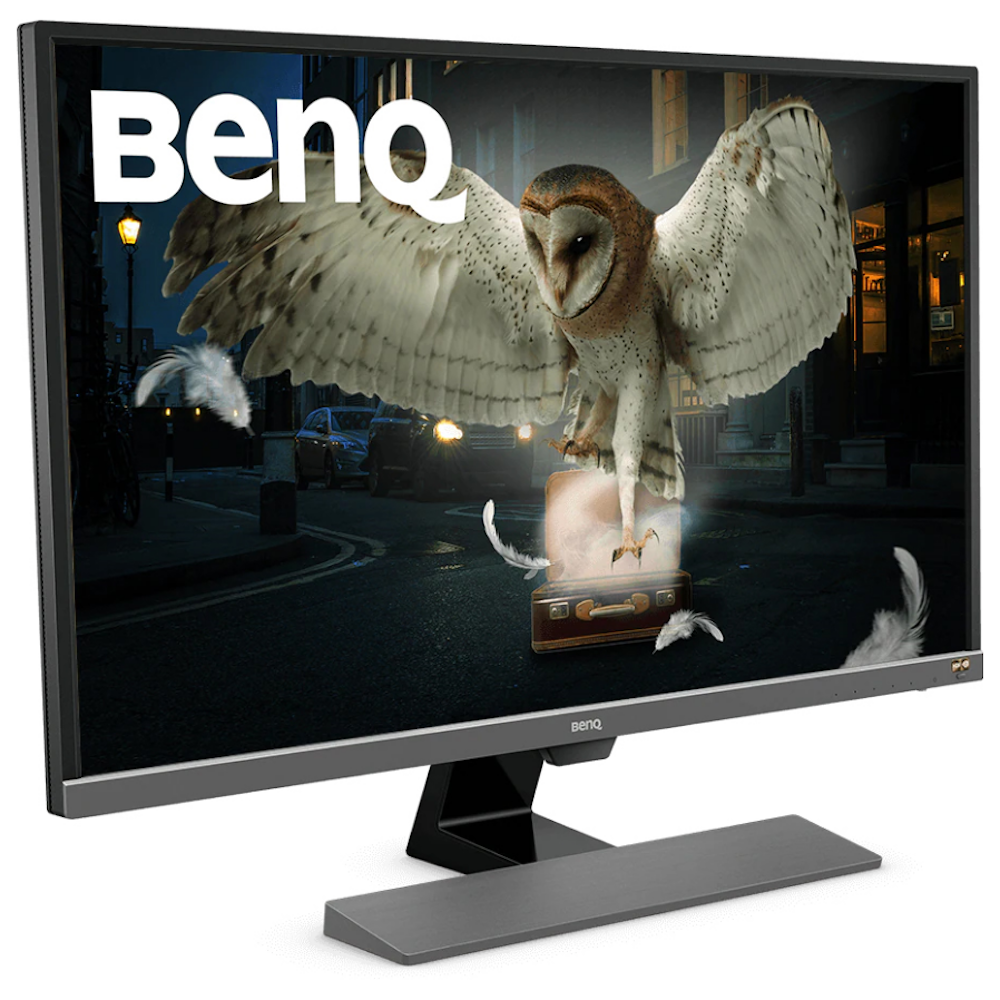 A large main feature product image of BenQ EW3270U 31.5" UHD 60Hz VA Monitor