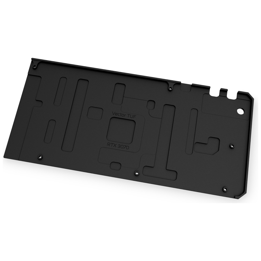 A large main feature product image of EK Quantum Vector TUF RTX 3070 Backplate - Black
