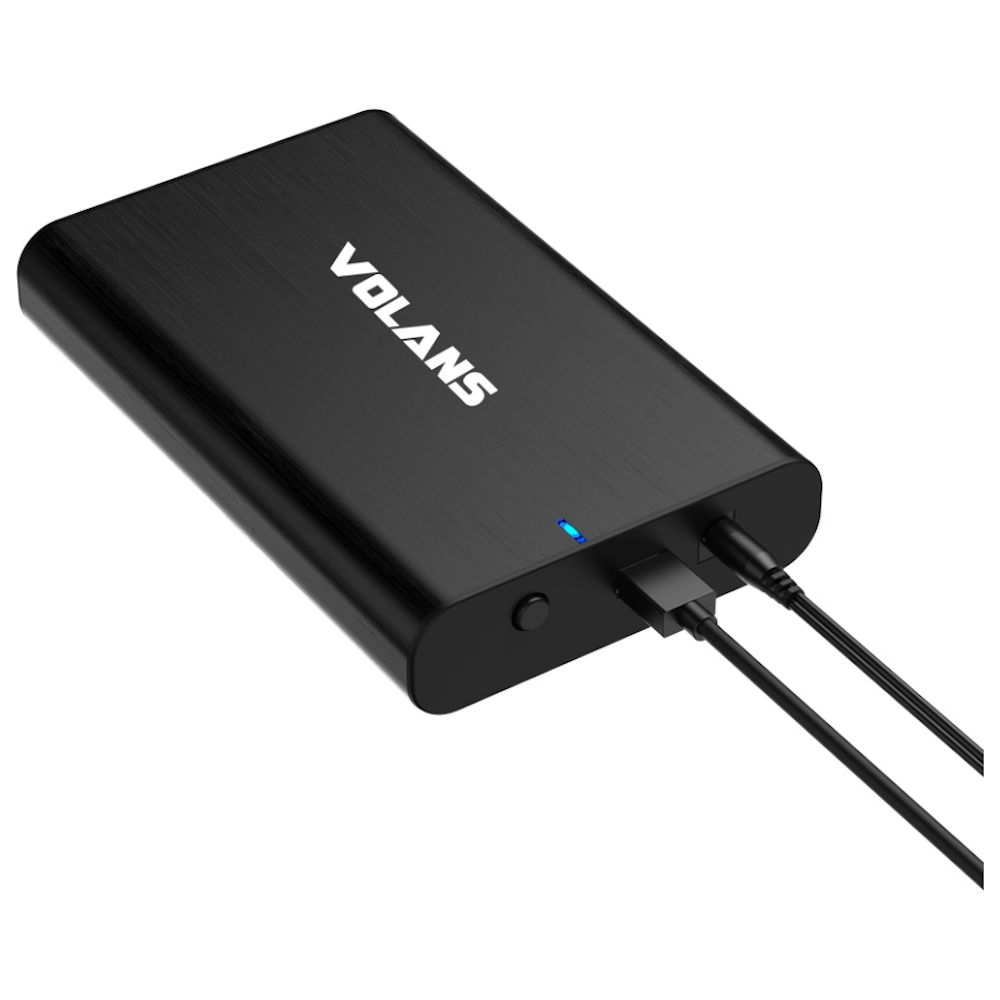 A large main feature product image of Volans 3.5″ SATA to USB 3.0 Aluminium Hard Drive Enclosure