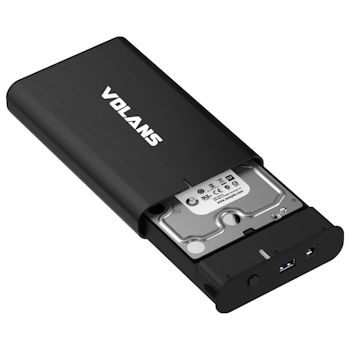 Product image of Volans 3.5″ SATA to USB 3.0 Aluminium Hard Drive Enclosure - Click for product page of Volans 3.5″ SATA to USB 3.0 Aluminium Hard Drive Enclosure
