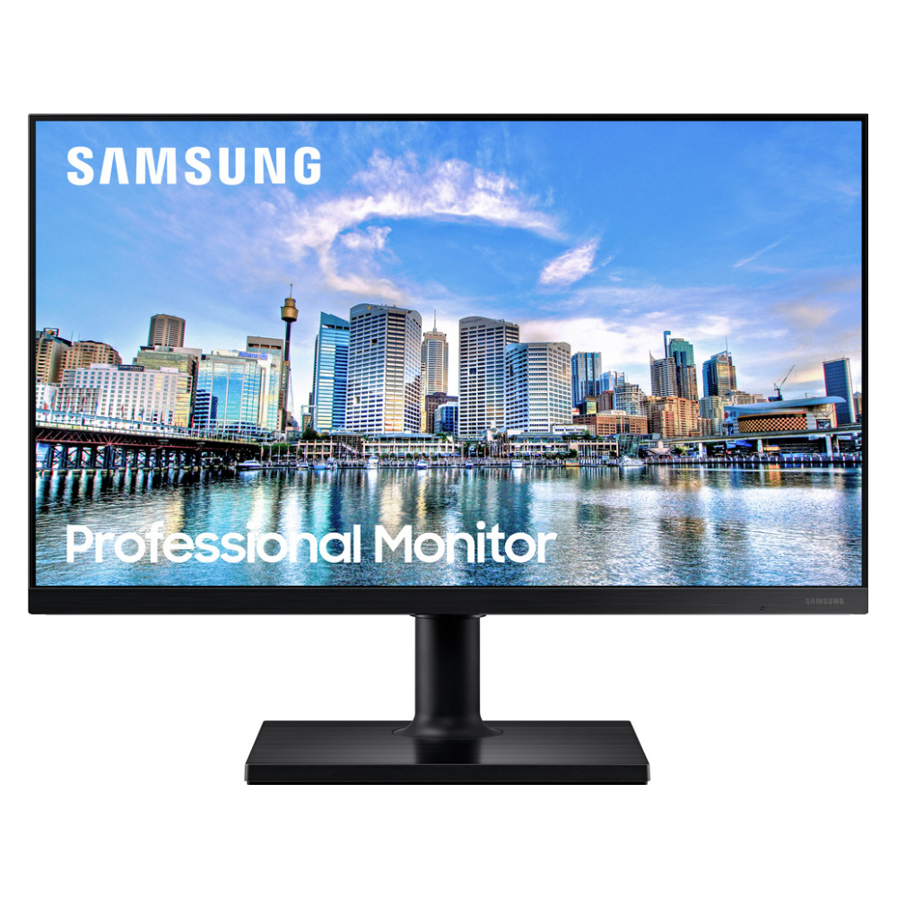 A large main feature product image of Samsung T45F 24" FHD 75Hz IPS Monitor