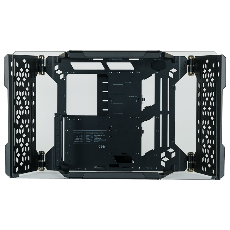 A large main feature product image of Cooler Master MasterFrame 700 Modular Open Frame Case (Black)