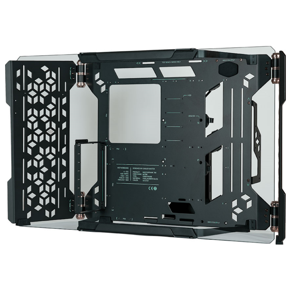 A large main feature product image of Cooler Master MasterFrame 700 Mid Tower Case - Black