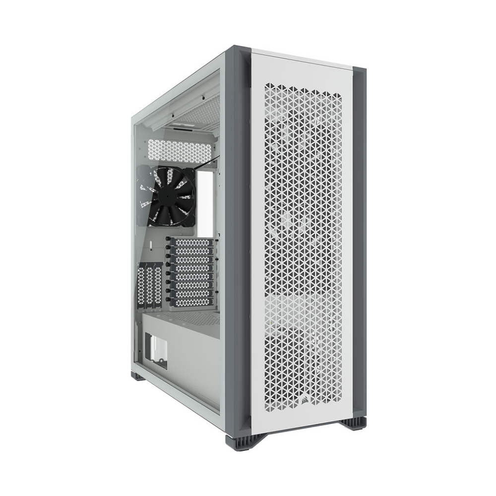 A large main feature product image of Corsair 7000D Airflow Full Tower Case - White