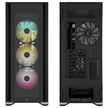 Product image of Corsair iCUE 7000X RGB ATX Full Tower Case - Black - Click for product page of Corsair iCUE 7000X RGB ATX Full Tower Case - Black