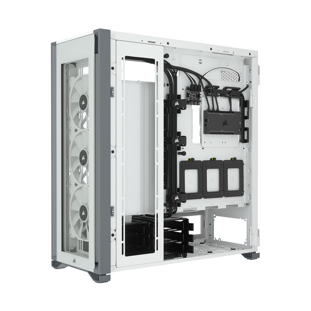 A large main feature product image of Corsair iCue 7000X Full Tower Case - White
