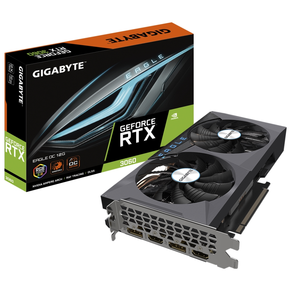 Buy Now | Gigabyte GeForce RTX 3060 Eagle OC LHR 12GB GDDR6 | PLE Computers