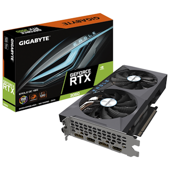 Product image of Gigabyte GeForce RTX 3060 Eagle OC LHR 12GB GDDR6 - Click for product page of Gigabyte GeForce RTX 3060 Eagle OC LHR 12GB GDDR6