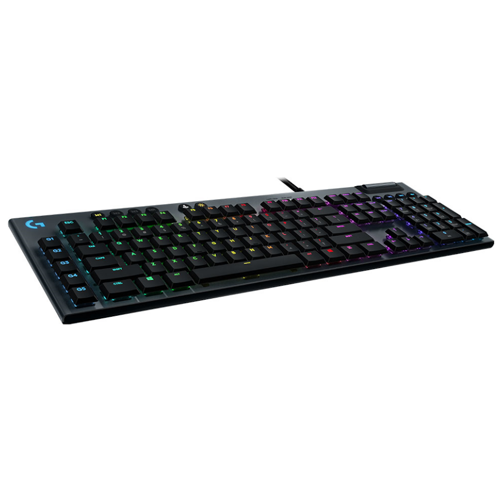 A large main feature product image of Logitech G815 LIGHTSYNC RGB Mechanical Keyboard - GL Tactile