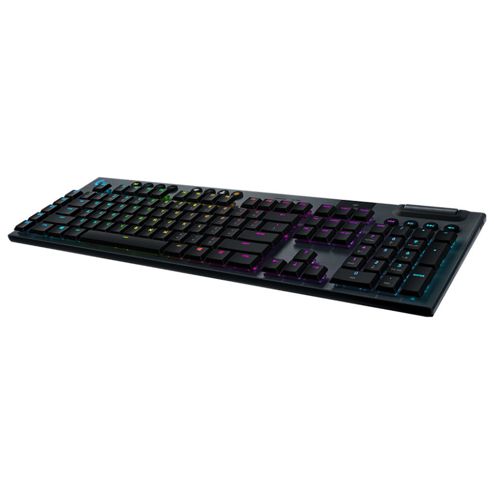 A large main feature product image of Logitech G915 LIGHTSPEED RGB Wireless Mechanical Keyboard GL Tactile