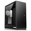 A product image of Jonsbo UMX6 Black ATX Case with Tempered Glass Window