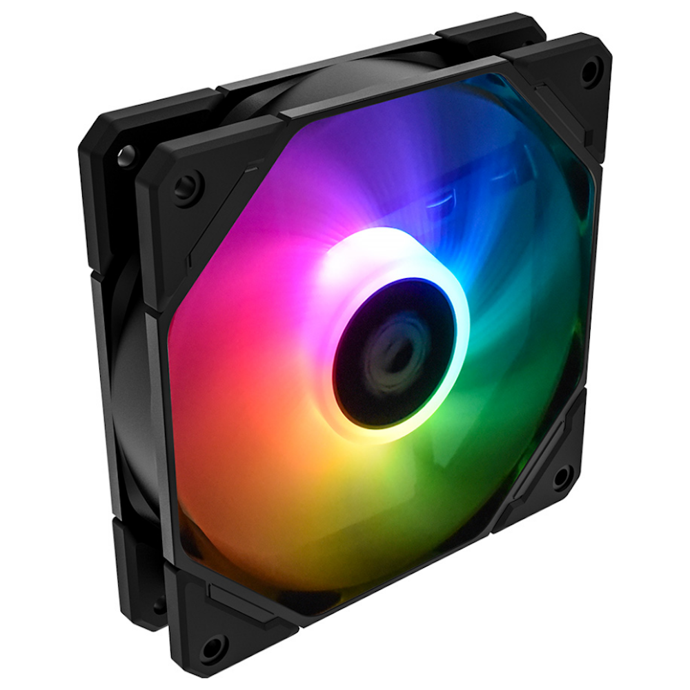 A large main feature product image of ID-COOLING TF Series 120mm ARGB Case Fan - Black