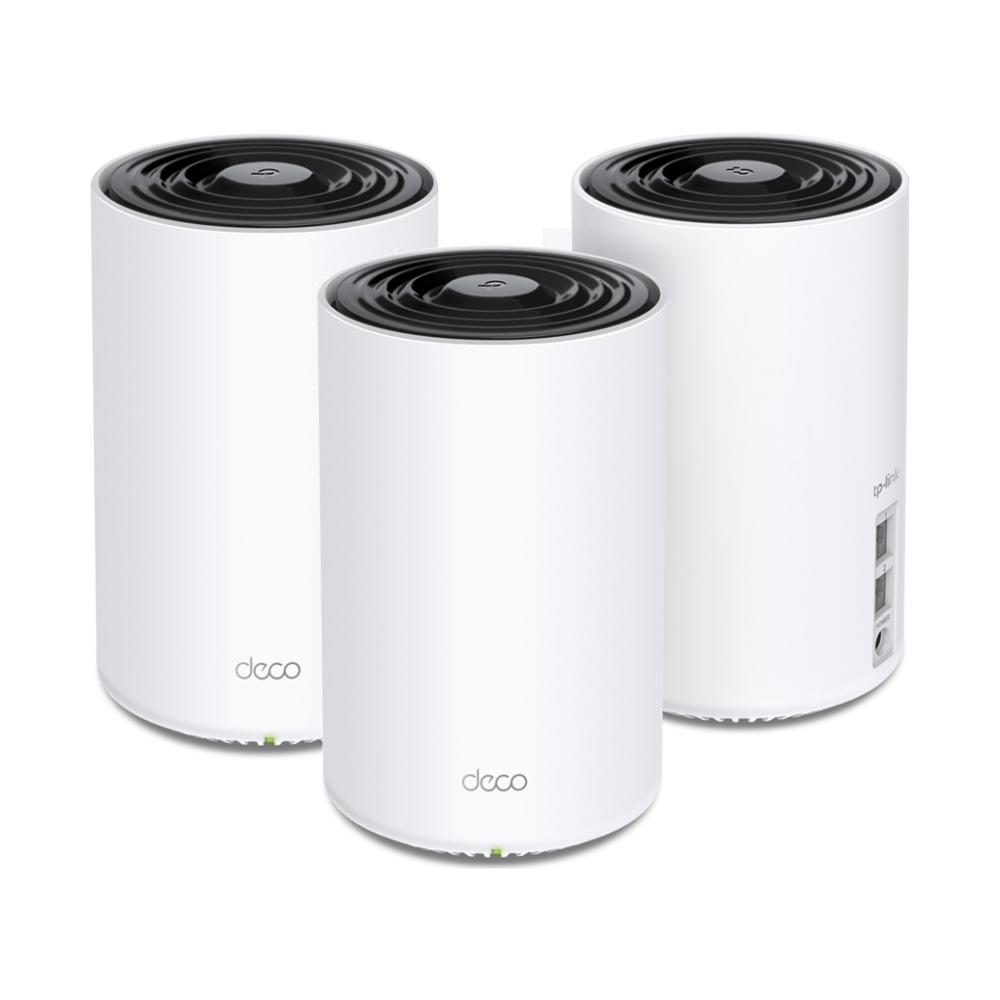 A large main feature product image of TP-Link Deco X68 - AX3600 Wi-Fi 6 Mesh System (3 Pack)