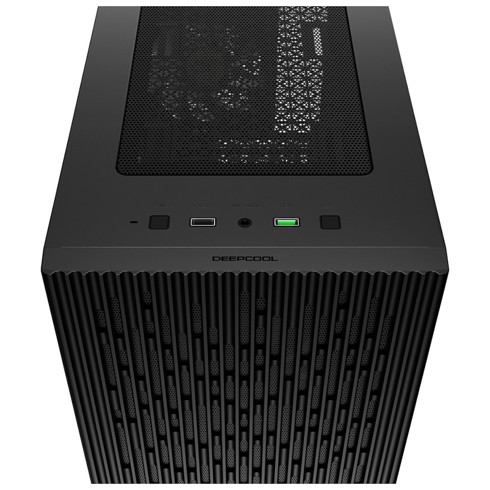 A large main feature product image of DeepCool Matrexx 40 3FS Micro Tower Case - Black