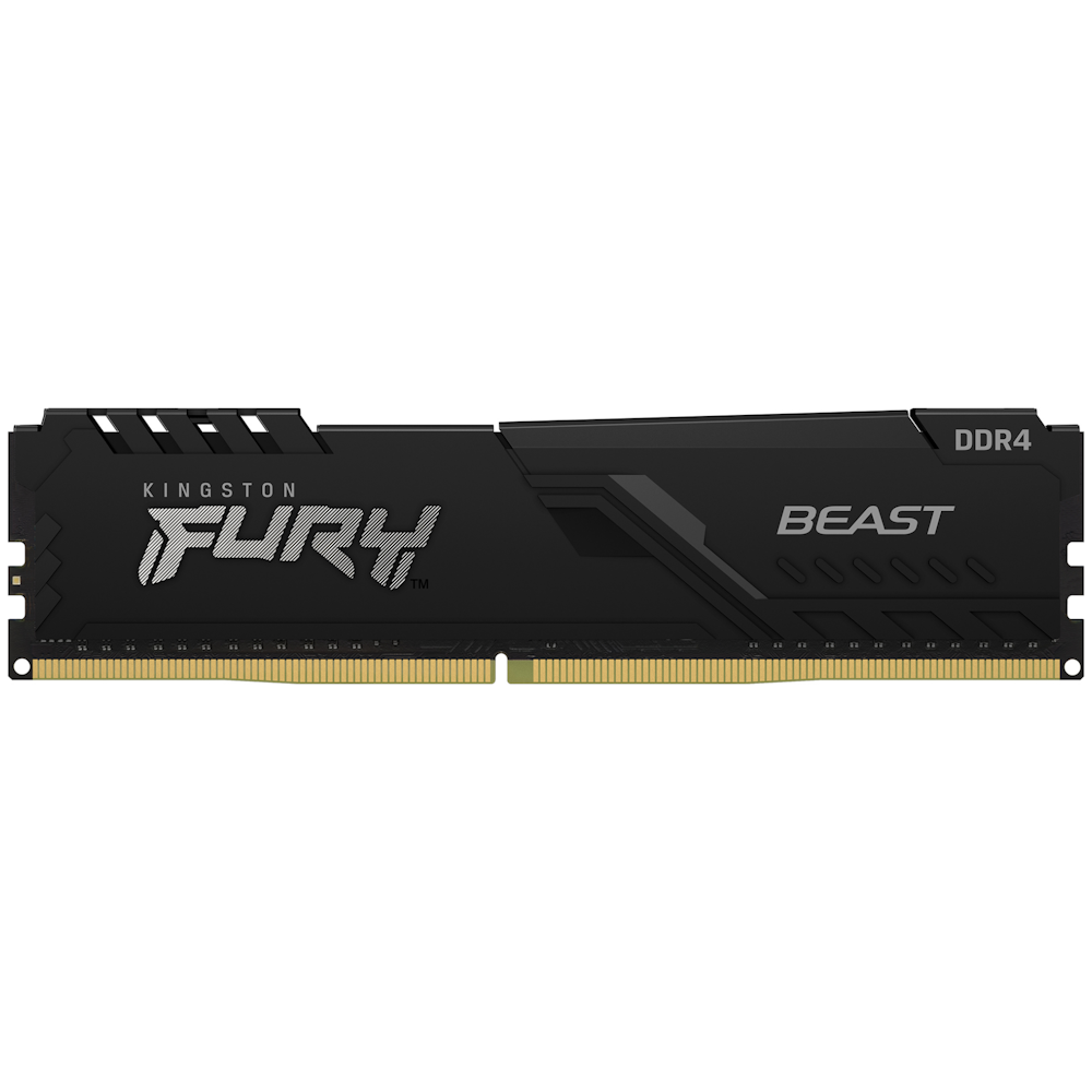 A large main feature product image of Kingston 32GB Kit (2x16GB) DDR4 Fury Beast C18 3600MHz - Black