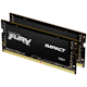 A small tile product image of Kingston 64GB Kit (2x32GB) DDR4 Fury Impact SO-DIMM C15 2666MHz - Black