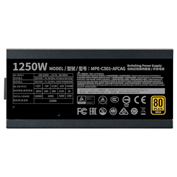 Product image of Cooler Master MWE 1250W Gold Modular Power Supply - Click for product page of Cooler Master MWE 1250W Gold Modular Power Supply