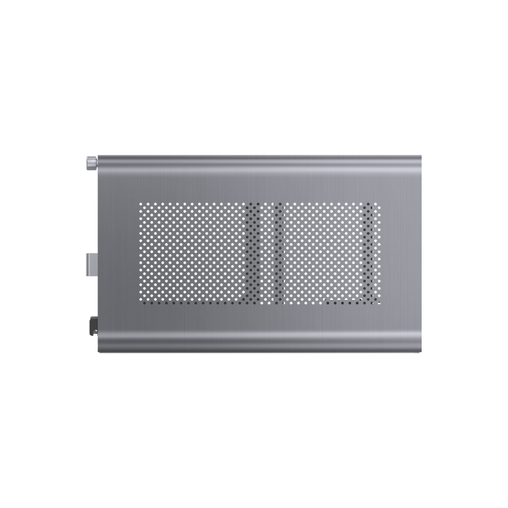 A large main feature product image of Jonsbo N1 Grey mITX Case