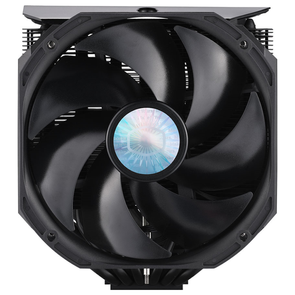 A large main feature product image of Cooler Master MasterAir MA624 Stealth CPU Cooler