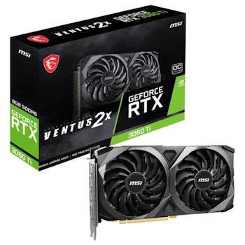 Product image of MSI GeForce RTX 3060 Ti VENTUS 2X OCV1 LHR 8GB GDDR6 - Click for product page of MSI GeForce RTX 3060 Ti VENTUS 2X OCV1 LHR 8GB GDDR6