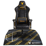 A small tile product image of BattleBull Zoned Floor Chair Mat - Tracks Orange