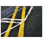 A small tile product image of BattleBull Zoned Floor Chair Mat - Tracks Orange
