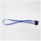 A small tile product image of GamerChief 6-Pin PCIe 45cm Sleeved Extension Cable (White/Blue)