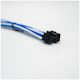 A small tile product image of GamerChief 6-Pin PCIe 45cm Sleeved Extension Cable (White/Blue)