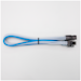 A product image of GamerChief Elite Series 8-Pin PCIe 30cm Sleeved Extension Cable (White/Light Blue/Light Grey)