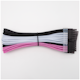 A small tile product image of GamerChief Elite Series 24-Pin ATX 30cm Sleeved Extension Cable (Pink/White/Black)