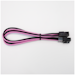 A product image of GamerChief Elite Series 6-Pin PCIe 30cm Sleeved Extension Cable (Pink/White/Black)