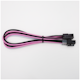 A small tile product image of GamerChief Elite Series 6-Pin PCIe 30cm Sleeved Extension Cable (Pink/White/Black)