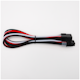 A small tile product image of GamerChief Elite Series 8-Pin EPS 30cm Sleeved Extension Cable (Red/White/Black)