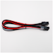A product image of GamerChief Elite Series 8-Pin PCIe 30cm Sleeved Extension Cable (Red/White/Black)