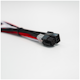 A small tile product image of GamerChief Elite Series 6-Pin PCIe 30cm Sleeved Extension Cable (Red/White/Black)