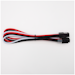 A product image of GamerChief Elite Series 6-Pin PCIe 30cm Sleeved Extension Cable (Red/White/Black)