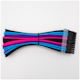 A small tile product image of GamerChief Elite Series 24-Pin ATX 30cm Sleeved Extension Cable (Blue / Pink / Purple / Black)