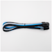 A product image of GamerChief Elite Series 8-Pin PCIe 30cm Sleeved Extension Cable (Blue/White/Black)
