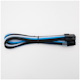 A small tile product image of GamerChief Elite Series 8-Pin PCIe 30cm Sleeved Extension Cable (Blue/White/Black)
