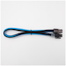 A product image of GamerChief Elite Series 6-Pin PCIe 30cm Sleeved Extension Cable (Blue/White/Black)