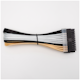 A small tile product image of GamerChief Elite Series 24-Pin ATX 30cm Sleeved Extension Cable (Gold/White/Black)